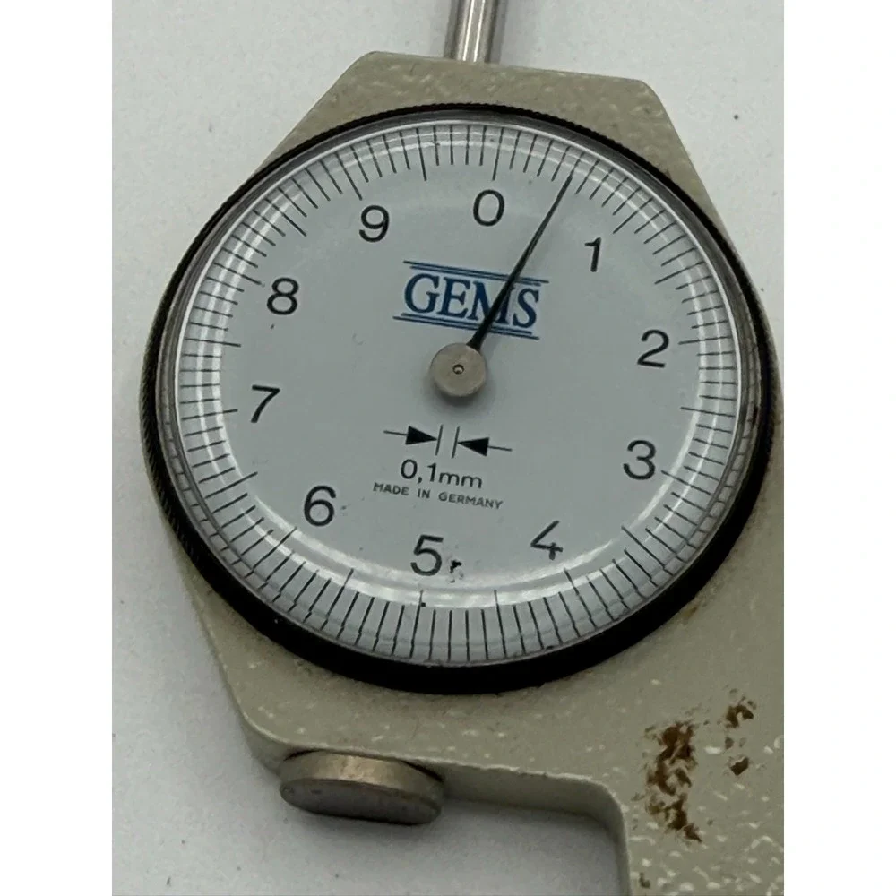GEMS Dial Thickness Gauge 0.1mm Made in Germany Pocket Caliper Measuring Tool